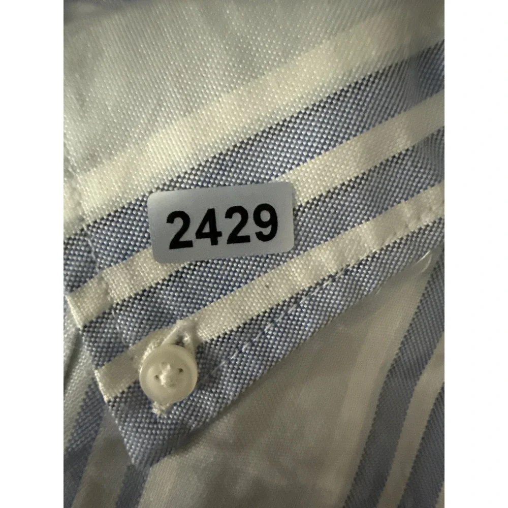 NWT J. Crew American Pima Cotton Striped Short Sleeve Button Down Shirt Men XXXL